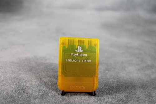 Memory card ps2 gelb 1mb - card,